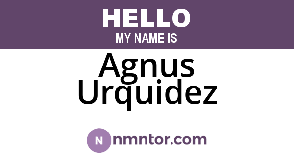 Agnus Urquidez
