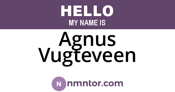 Agnus Vugteveen
