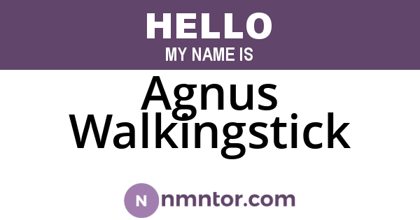Agnus Walkingstick