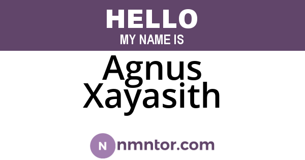 Agnus Xayasith