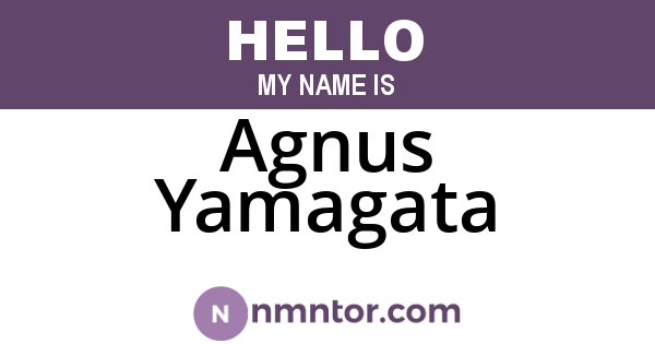 Agnus Yamagata