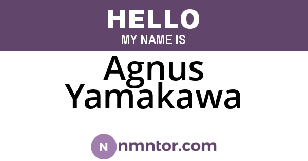 Agnus Yamakawa