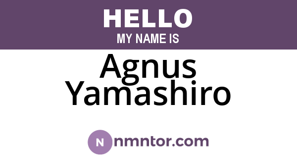 Agnus Yamashiro