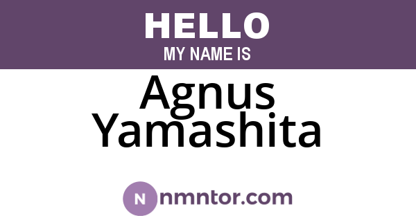 Agnus Yamashita