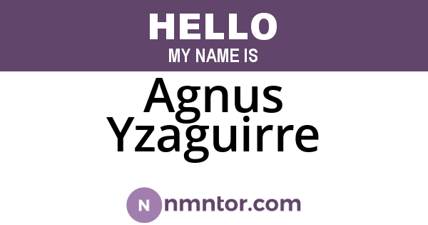 Agnus Yzaguirre
