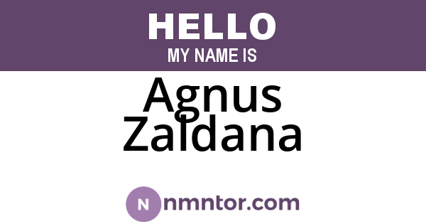 Agnus Zaldana