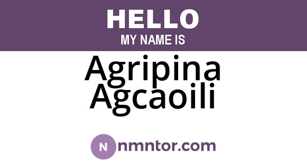 Agripina Agcaoili