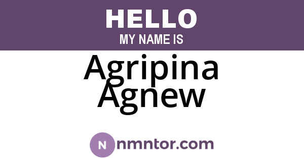 Agripina Agnew