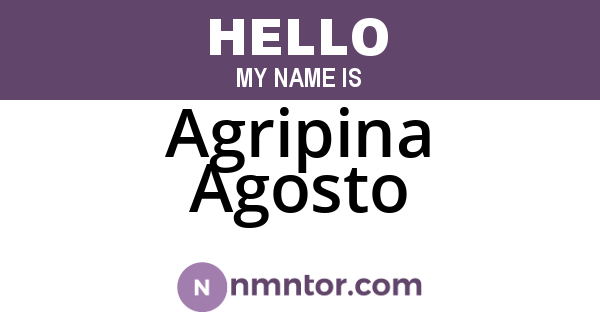 Agripina Agosto