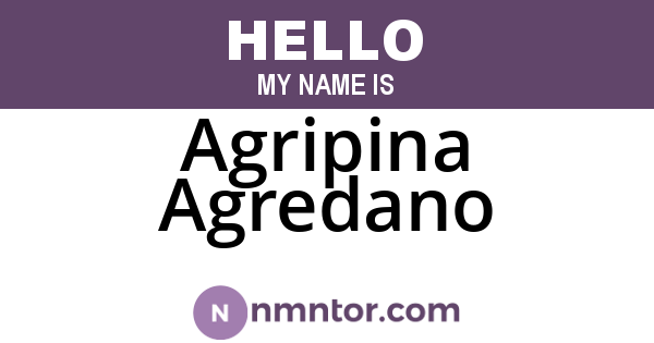 Agripina Agredano