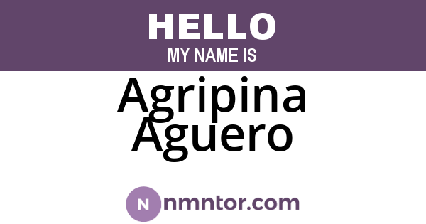 Agripina Aguero