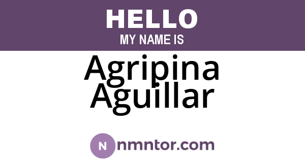 Agripina Aguillar