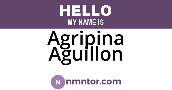 Agripina Aguillon
