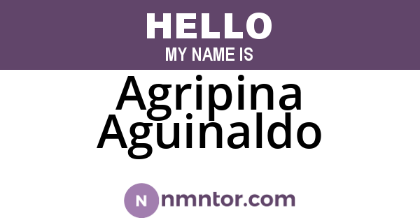 Agripina Aguinaldo