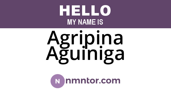 Agripina Aguiniga