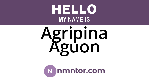 Agripina Aguon