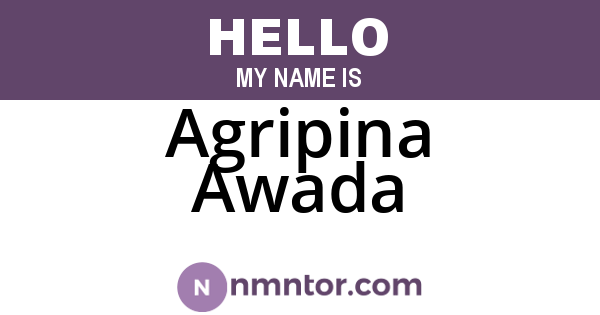 Agripina Awada