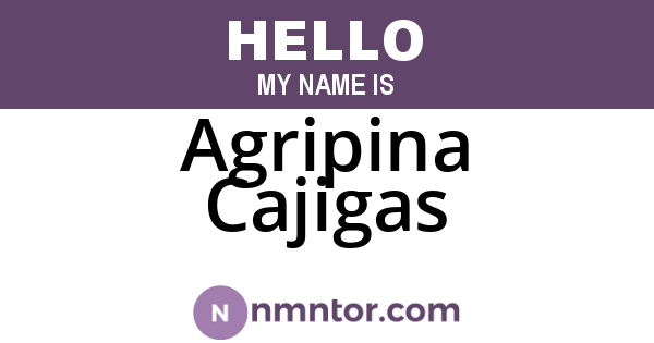 Agripina Cajigas