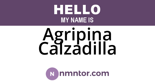 Agripina Calzadilla