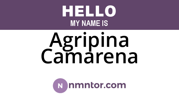Agripina Camarena