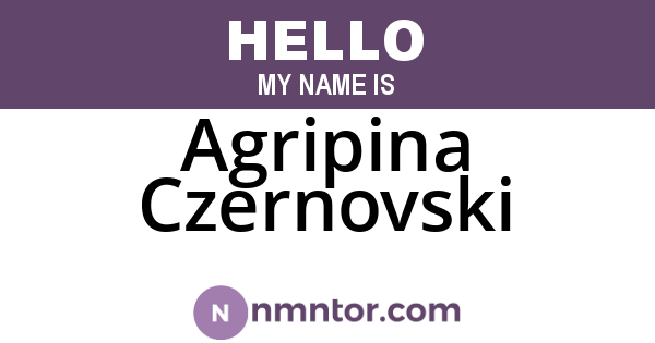 Agripina Czernovski