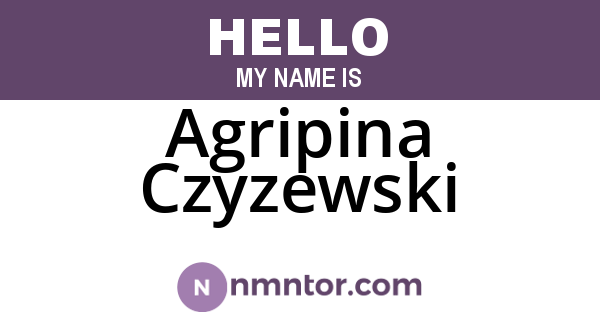 Agripina Czyzewski