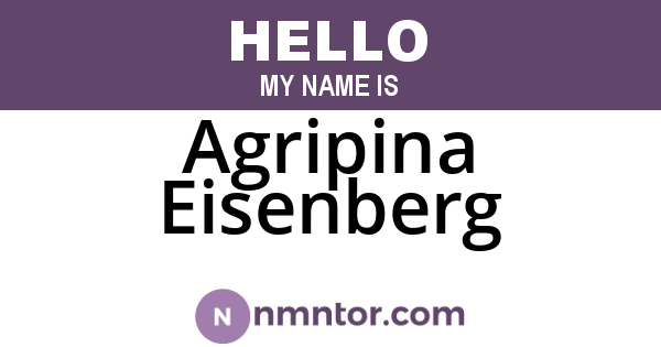 Agripina Eisenberg