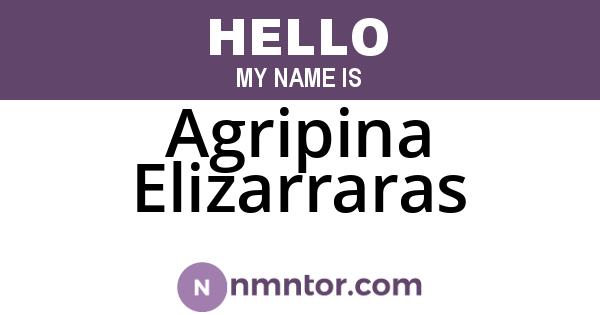 Agripina Elizarraras