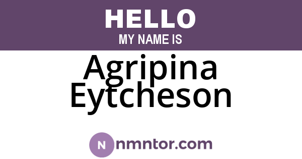 Agripina Eytcheson