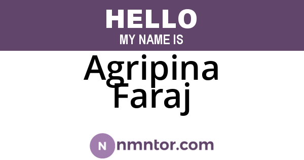 Agripina Faraj