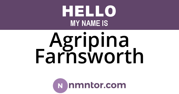 Agripina Farnsworth