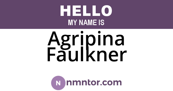 Agripina Faulkner