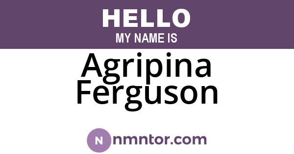 Agripina Ferguson