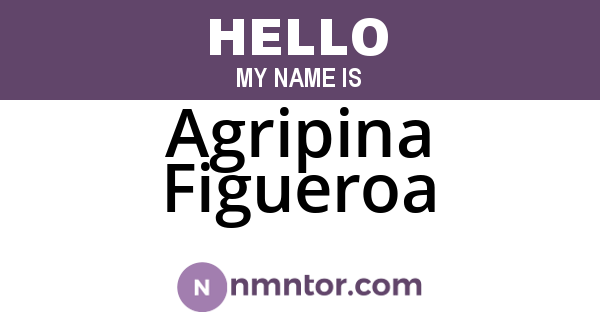Agripina Figueroa