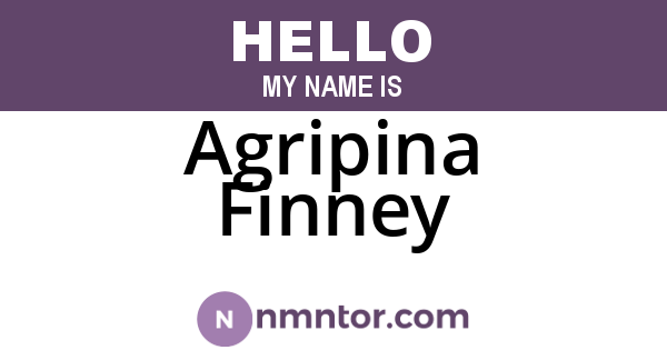 Agripina Finney