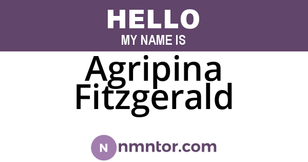 Agripina Fitzgerald