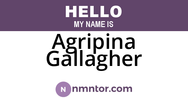 Agripina Gallagher