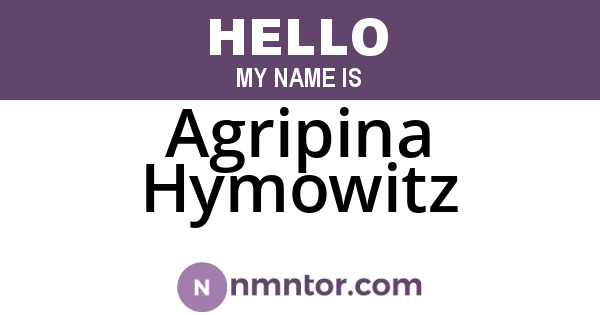 Agripina Hymowitz