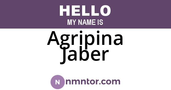 Agripina Jaber