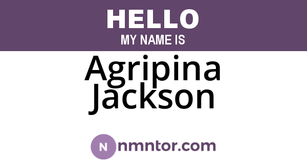 Agripina Jackson