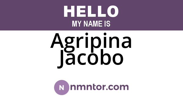 Agripina Jacobo