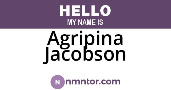Agripina Jacobson