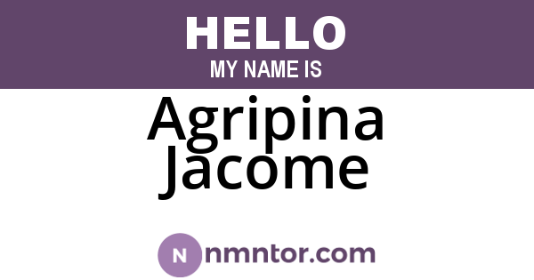Agripina Jacome