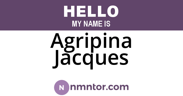 Agripina Jacques