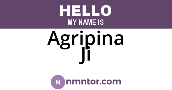 Agripina Ji