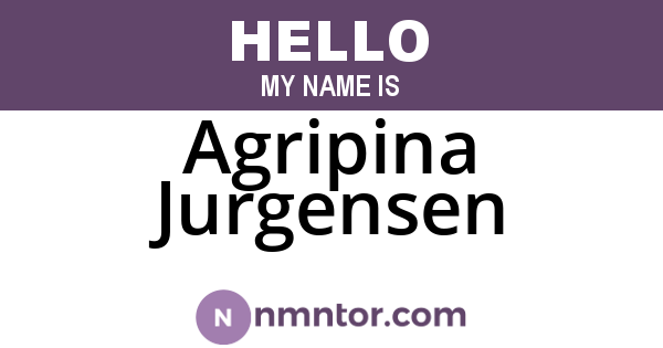 Agripina Jurgensen