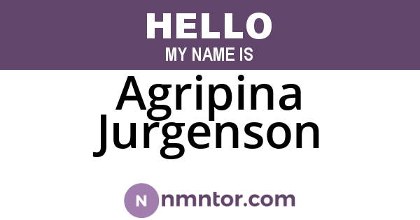 Agripina Jurgenson