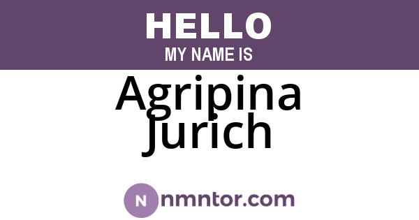 Agripina Jurich