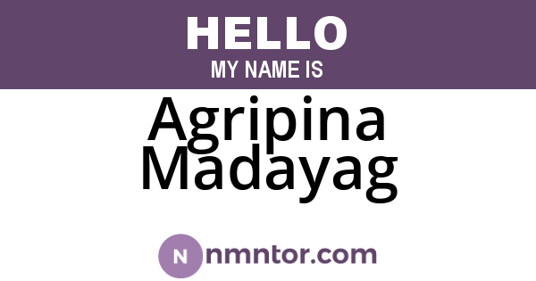 Agripina Madayag