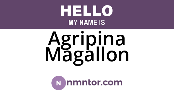 Agripina Magallon